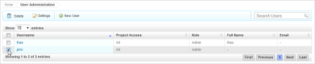 Select a User to Edit