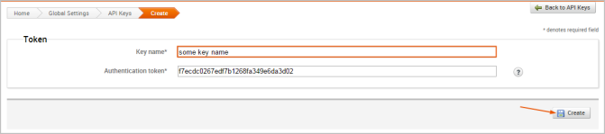 Generating an API key